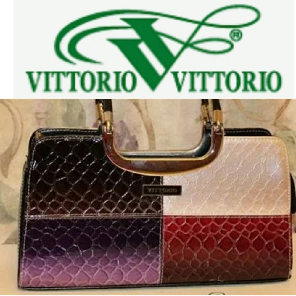 💋 Vittorio Italian Leather Luxury Handbag 💋